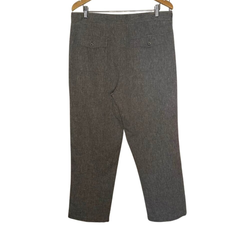 Tasso Elba Island Grey Linen Blend Pants Men's 33x30 Coastal Quiet Luxury - Picture 3 of 10